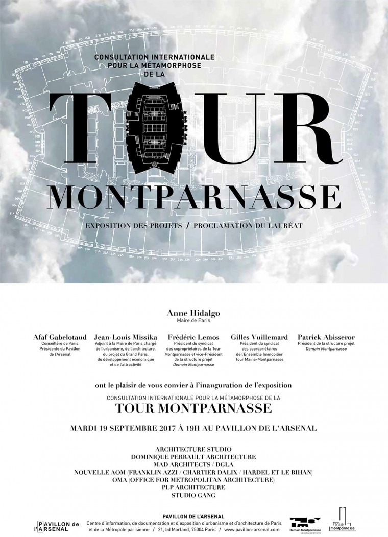 Exposition consultation internationale pour la métamorphose de la Tour Montparnasse