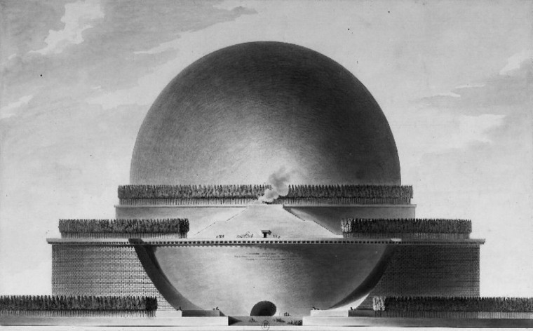 © Le cénotaphe de Newton - étienne-Louis Boullée