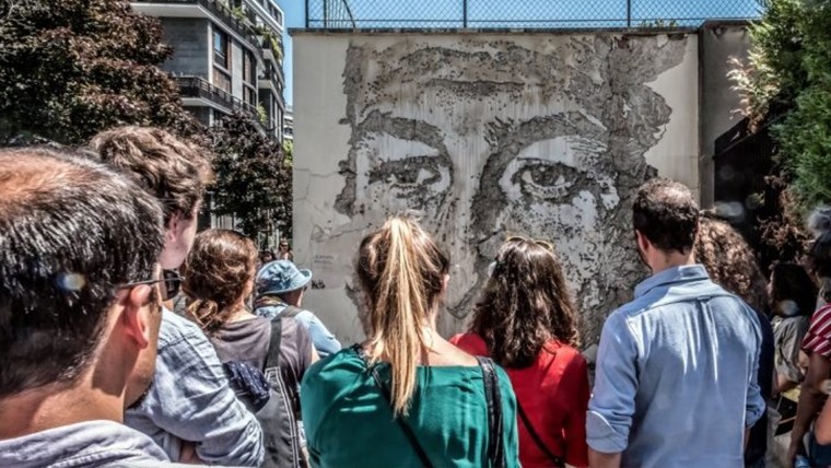 Jean Fabien Leclanche pour Enlarge your Paris. Œuvre de Vihls. DR